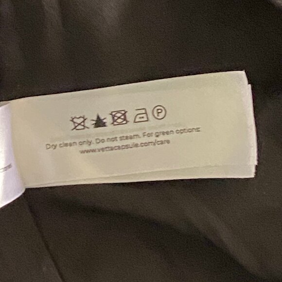 Vetta Capsule The Trench Black Coat Convertible Sleeveless Sz XS - Picture 15 of 15